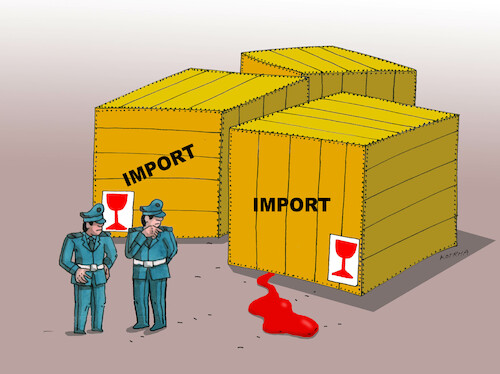 Cartoon: import22 (medium) by Lubomir Kotrha tagged import,export,import,export