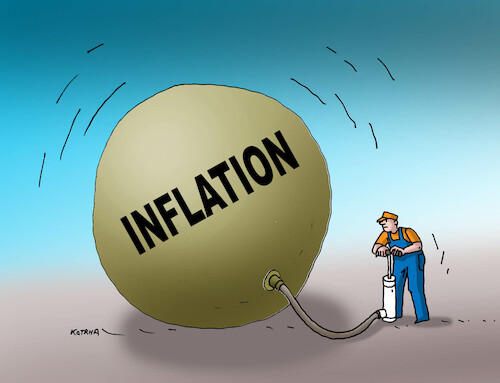 Cartoon: infla-de (medium) by Lubomir Kotrha tagged inflation,inflation