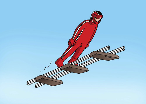 Cartoon: kolajoskan (medium) by Lubomir Kotrha tagged sochi,sport,olympics