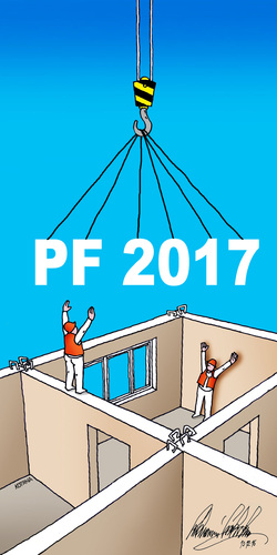 Cartoon: pf2017 (medium) by Lubomir Kotrha tagged happy,new,year,2017