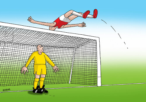 Cartoon: ponadbranku-far (medium) by Lubomir Kotrha tagged football,european,championship,2024,football,european,championship,2024