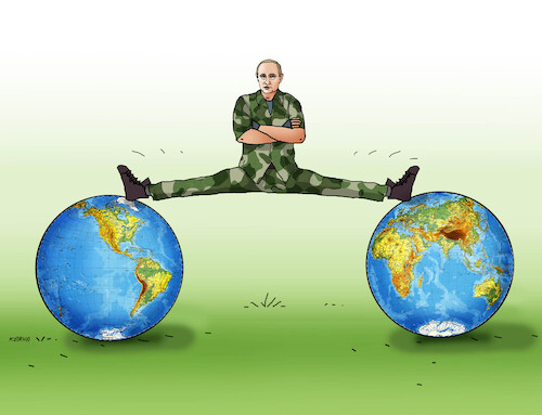 Cartoon: putsvet24 (medium) by Lubomir Kotrha tagged putin,russia,peace,war,putin,russia,peace,war
