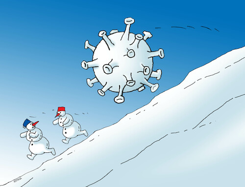 Cartoon: snehubeh (medium) by Lubomir Kotrha tagged winter,frost,the,snow,snowmen,winter,frost,the,snow,snowmen