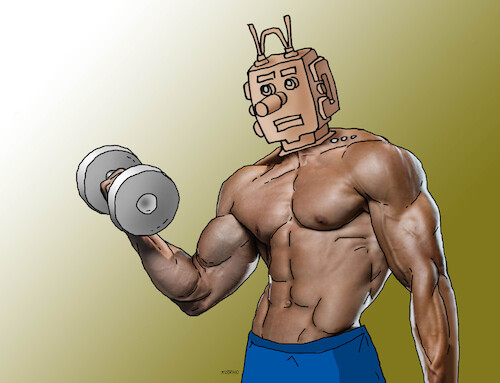 Cartoon: svalrobot (medium) by Lubomir Kotrha tagged artificial,intelligence,robots,artificial,intelligence,robots