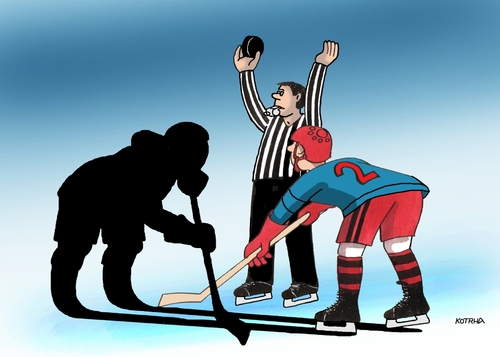 Cartoon: tienohok (medium) by Lubomir Kotrha tagged hokej,hockey,world,cup