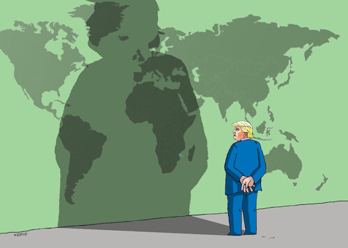 Cartoon: trumpmaps25 (medium) by Lubomir Kotrha tagged usa,donald,trump,president,usa,donald,trump,president