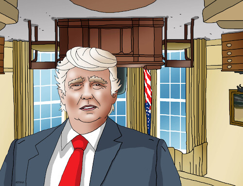 Cartoon: trumpnaruby (medium) by Lubomir Kotrha tagged trump,upside,down,trump,upside,down