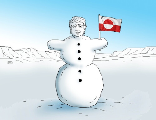 Cartoon: trumpsnehul (medium) by Lubomir Kotrha tagged donal,trump,usa,world,eu,venezuela,greenland,etc,donal,trump,usa,world,eu,venezuela,greenland,etc
