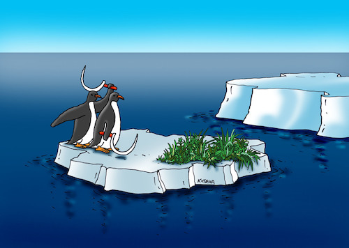 Cartoon: tucnokosci (medium) by Lubomir Kotrha tagged earth,climate,changes,warming,melting,glaciers