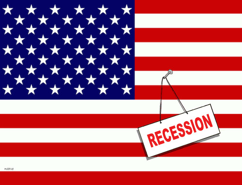Cartoon: usarec-en (medium) by Lubomir Kotrha tagged recession,recession