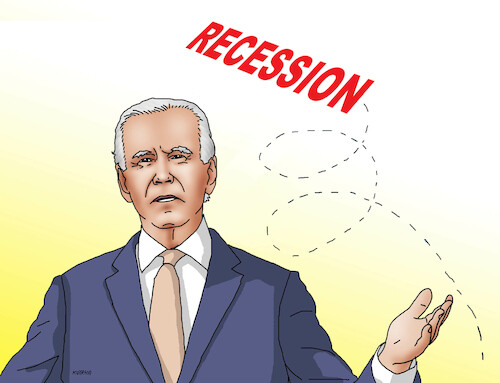 Cartoon: usareces-en (medium) by Lubomir Kotrha tagged recession,recession