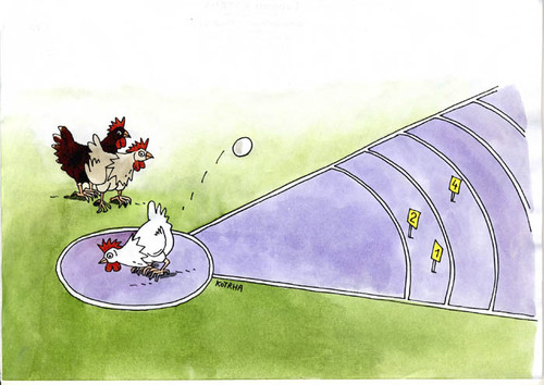 Cartoon: vajcovrh (medium) by Lubomir Kotrha tagged ostern,eggs,kraslice