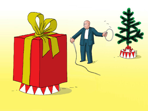 Cartoon: vianohops22 (medium) by Lubomir Kotrha tagged christmas,santa,claus,christmas,santa,claus