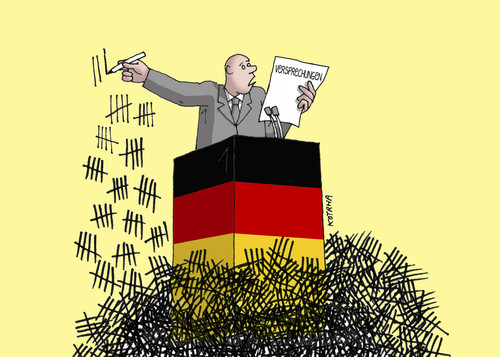 Cartoon: wahlen 05 (medium) by Lubomir Kotrha tagged deutschland,wahlen