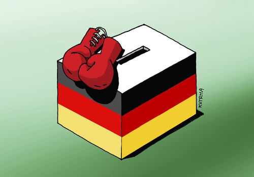 Cartoon: wahlen 06 (medium) by Lubomir Kotrha tagged deutschland,wahlen