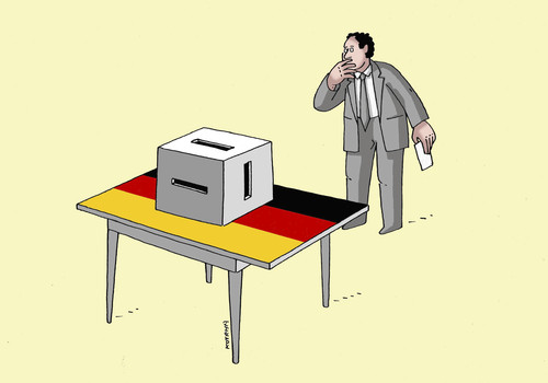 Cartoon: wahlen 10 (medium) by Lubomir Kotrha tagged deutschland,wahlen