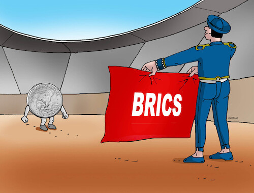 Cartoon: BRICS summit Kazan Russia 2024 (medium) by Lubomir Kotrha tagged brics,summit,kazan,russia,2024,brics,summit,kazan,russia,2024