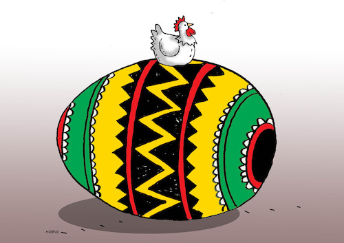Cartoon: Easter - easter eggs (medium) by Lubomir Kotrha tagged easter,eggs,easter,eggs