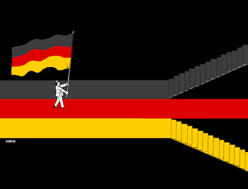 Cartoon: germany-recession 14x (medium) by Lubomir Kotrha tagged germany,recession,inflation,germany,recession,inflation