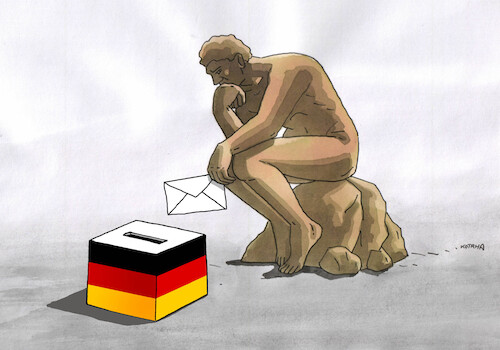 Cartoon: Germany elections 1 (medium) by Lubomir Kotrha tagged germany,elections,germany,elections