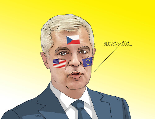 Cartoon: Slovakia-elections (medium) by Lubomir Kotrha tagged slovakia,presidential,election,slovakia,presidential,election