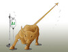 Cartoon: aistreet (small) by Lubomir Kotrha tagged wall,street,ai