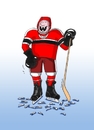Cartoon: bitkar (small) by Lubomir Kotrha tagged ice,hockey