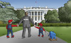 Cartoon: bush1 (small) by Lubomir Kotrha tagged usa,bush,white,house,president,world