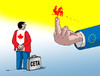 Cartoon: cetafiga1 (small) by Lubomir Kotrha tagged ceta,canada,eu,valonien,belgien,europa