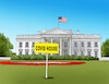 Cartoon: covidhouse (small) by Lubomir Kotrha tagged covid,biden,usa,white,house