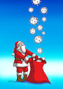 Cartoon: covidvrece (small) by Lubomir Kotrha tagged christmas,santa,claus,winter,covid