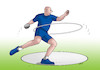 Cartoon: diskovo (small) by Lubomir Kotrha tagged sport,athletics,discus,throw