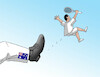 Cartoon: dokaustop (small) by Lubomir Kotrha tagged tennis,vaccine,novak,djokovic,australia