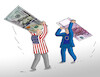 Cartoon: doleuplesk (small) by Lubomir Kotrha tagged dollar,euro