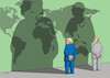 Cartoon: duoworld (small) by Lubomir Kotrha tagged european,union,usa,russia,ukraine,nato,weapons,war,peace