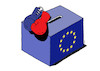 Cartoon: eubox19 (small) by Lubomir Kotrha tagged eu,europe,parliamentary,election,euro,dollar,libra