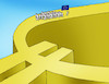 Cartoon: eudokopca (small) by Lubomir Kotrha tagged euro,europe,union,money,dollar,world