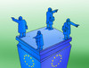 Cartoon: eusmery (small) by Lubomir Kotrha tagged eu,euro,libra,dollar,world,brexit