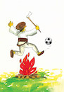 Cartoon: futzboj (small) by Lubomir Kotrha tagged sport,soccer,fire,jumper