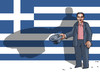 Cartoon: gretsipras (small) by Lubomir Kotrha tagged greece,eu,referendum,syriza,tsipras,ecb,reforms,money,debt,euro