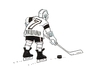 Cartoon: hokean-cb (small) by Lubomir Kotrha tagged hokej,hockey,world,cup