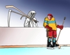 Cartoon: kosahok (small) by Lubomir Kotrha tagged ice,hockey
