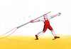 Cartoon: ostepnit (small) by Lubomir Kotrha tagged olympic,games,2024,paris,france