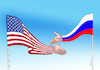 Cartoon: rusflags (small) by Lubomir Kotrha tagged biden,putin,usa,russia