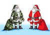 Cartoon: santamask (small) by Lubomir Kotrha tagged christmas,santa,claus