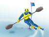Cartoon: slalomveslo (small) by Lubomir Kotrha tagged winter,olympic,games,2022,china