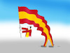 Cartoon: spain17 (small) by Lubomir Kotrha tagged catalonia,refererendum,independence,spain,europa,barcelona,madrid