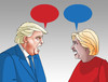 Cartoon: trumpclintkecy (small) by Lubomir Kotrha tagged hillary,clinton,donald,trump,usa,dollar,president,election,world