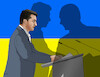 Cartoon: ukratien (small) by Lubomir Kotrha tagged ukraine,russia,usa,putin,biden,eu,nato,war,peace