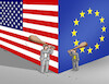 Cartoon: usaeu26 (small) by Lubomir Kotrha tagged usa,eu,dollar,euro